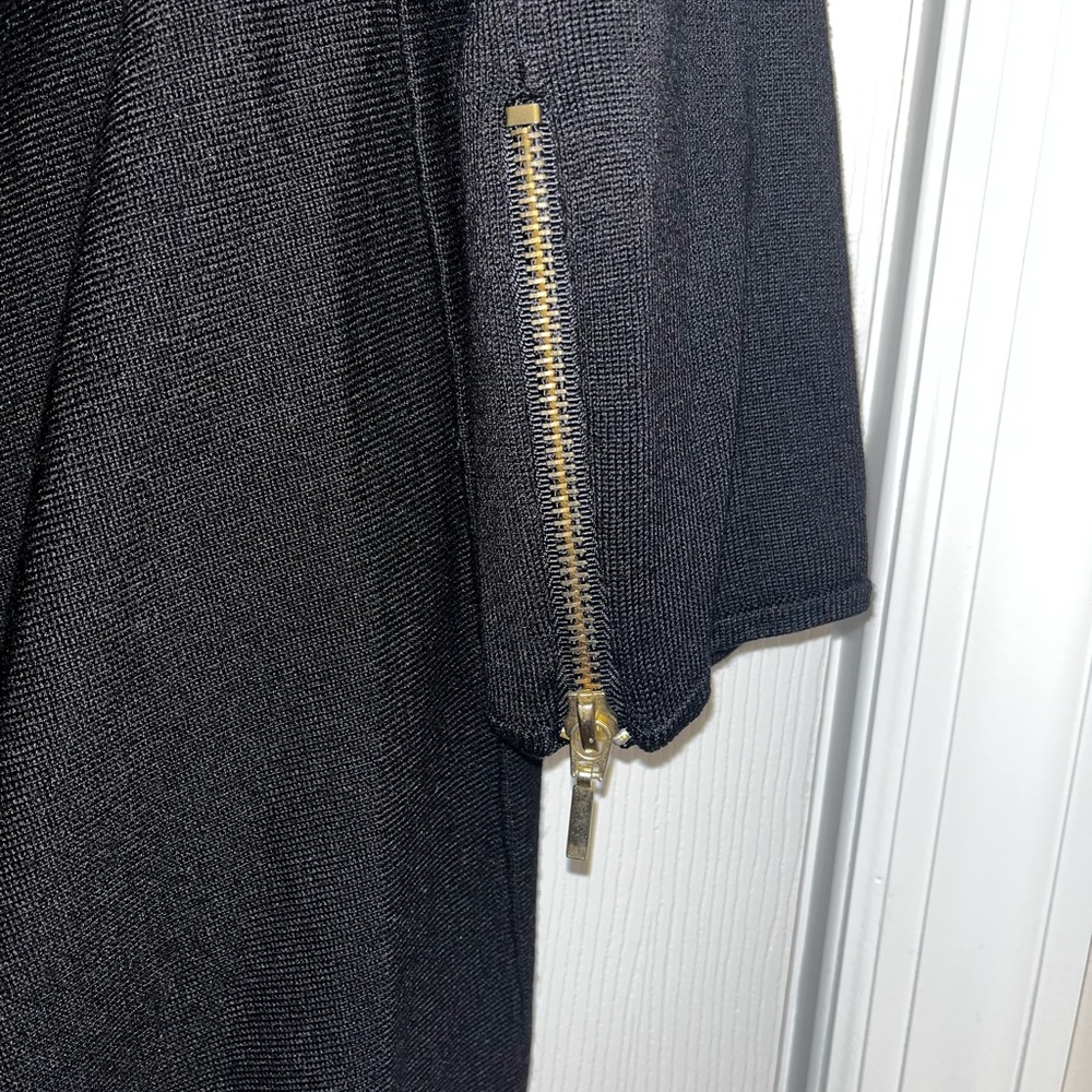 Love Scarlet blk sweater zip tunic size L- runs big - Picture 5 of 5